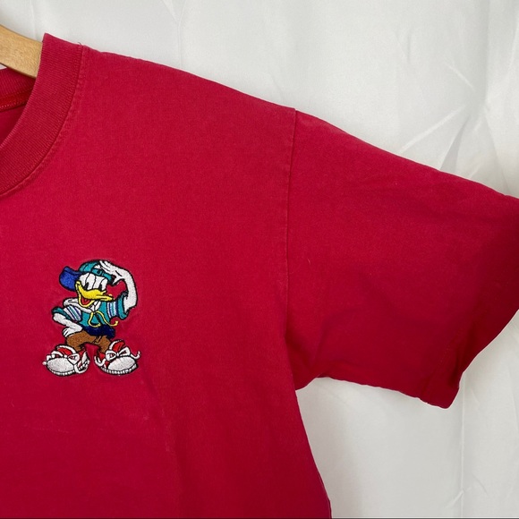 Disney Red & Blue Donald Duck Short Sleeve T Shirt - Picture 8 of 14
